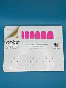 Color Street Nail Polish Strips “Nevada Neon” Retired Hot Pink Neon Shade - Picture 1 of 2