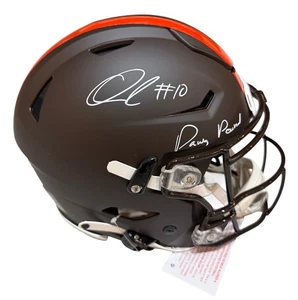 Auténtico Speed Flex Swau certificado de autenticidad firmado por Quinshon Judkins autografiado Browns certificado de autenticidad - Imagen 1 de 3