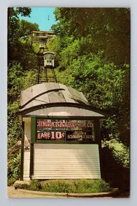 Dubuque IA-Iowa, Fenelon Place Aufzug, Antik, Vintage Souvenir Postkarte - Bild 1 von 2