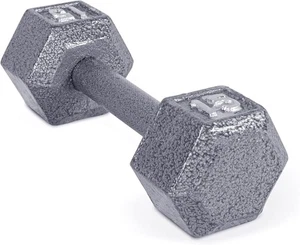 CAP Langhantel Gusseisen Sechskant Hantel | mehrere Optionen 15 lb, grau, einzeln  - Bild 1 von 7