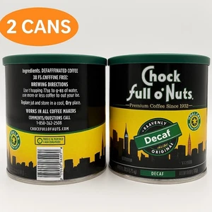 Chock full o’Nuts Heavenly Original Decaf Coffee – 2 Cans 24 Ounces Each - Picture 1 of 1