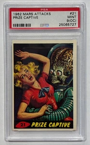 1962 Mars Attacks #21 Prize Captive PSA 9 (OC) - Picture 1 of 2