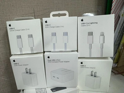 New Original USB-C Fast Charger For iPhone 16 15 14 13 12 11 Pro Type C Cable - Image 1 of 4