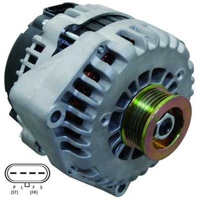 New Alternator For Chevy GMC Silverado Sierra 1500 4.3 4.8L 5.3L 4 Pin Connector - Image 1 of 4
