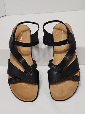 Sandalia Mujer Easy Spirit Hart 3 US10 Negra Nueva, Sin Caja Foto 1 de 3