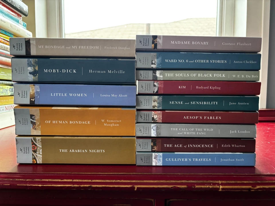 Barnes & Noble Classics Paperback Books - Lot Of 14 - VG Literature Match Spines - Image 1 of 4