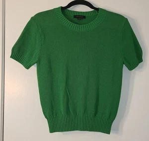 Ann Taylor Loft Sweater Sz Small Green Shirt Sleeve Knit Pullover Women’s - Picture 1 of 6