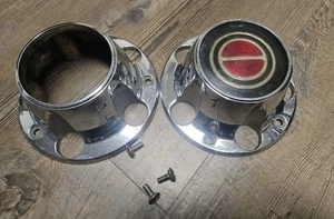 1987-1994 FORD F-150 BRONCO WHEEL CENTER CAPS 4x4 FOMOCO XLT XL OEM - Picture 1 of 8