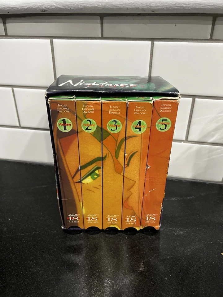 Nightmare Campus Rare 5 VHS Box Set Japan Anime 1998 Erotic Adventure  - Image 1 of 4