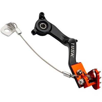 Tusk Aluminum Brake Pedal Orange Tip For KTM SX-E 5 2025 - Image 1 of 2