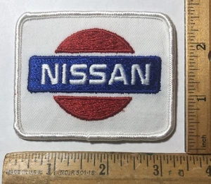Vintage Nissan Logo Patch Iron On Auto Car - Picture 1 of 2