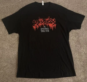 Kruelty Japan Band Shirt XL Irate NYC Rip Double Sided Death Metal Knocked Loose - Picture 1 of 5