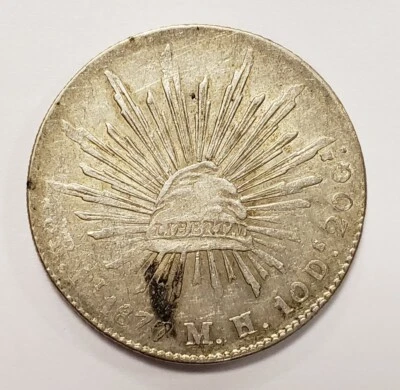 1877 Pi MH Mexico 8 Reales - San Luis Potosi - KM-377.12 - SKU-F5965 - Image 1 of 4