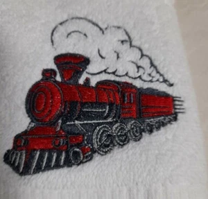 Steam Train Face cloth - Picture 1 of 16