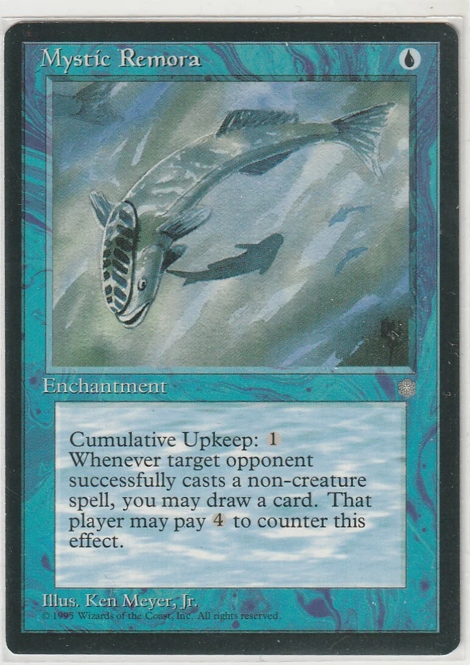  Magic The Gathering 1x MYSTIC REMORA MtG Common Blue Ice Age NMINT - Image 1 of 1