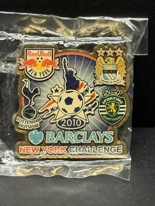 NY RED BULLS - SPORTING CP - M. CITY Pin - 2010 Barclays New York Challenge - Picture 1 of 3