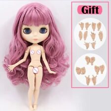 Blythe Doll White Skin Joint Body 1/6 BJD Interactive Toys Matte Face Nude Dolls
