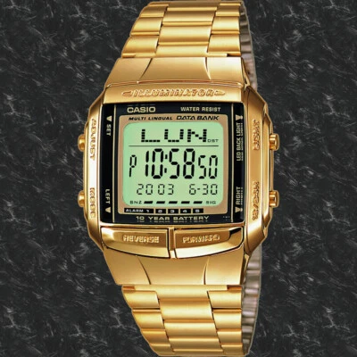 Casio DB360G-9A Reloj Hombre 30 Page Databank 13 Idiomas 10 Años Batería Nuevo Foto 1 de 4