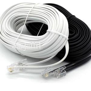 RJ11 to RJ11 Cable ADSL BT SKY Broadband Modem Internet DSL Land Line Lead Lot - Picture 1 of 1