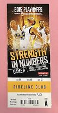 2015 NBA Playoffs Ticket Stub Round 1 Game 1 Warriors Stephen Curry 37 pts