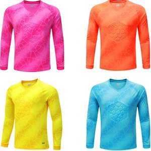 Camiseta deportiva acolchada de portero de fútbol para niños manga larga uniforme de entrenamiento - Imagen 1 de 43