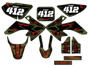 2004-2012 CRF 50 APACHE Green Senge Graphics Kit Compatible with Honda - Picture 1 of 10