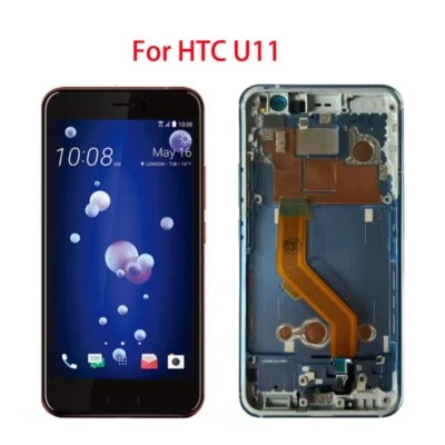 5.5" For HTC U11 U-3w U-1w U-3u LCD Display Touch Screen Digitizer With Frame - Image 1 of 3