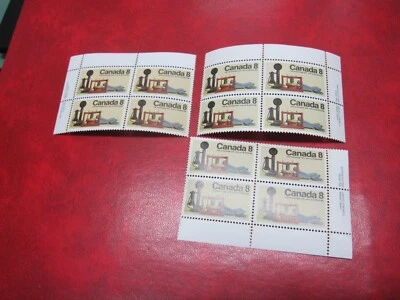 Canada Unitrade #641 8c TELEPHONE CENTENAR YUL, UR, LR INSCRIPTION BLOCK MNH - Image 1 of 2