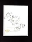 Augie Doggie Doggie Daddy Pencil Scene Drawing Signed Bob Singer Hanna Barbera