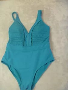 SEA LEVELS Damen BADEANZUG 1-teilig Größe 12 blau-grün elegant & edel! - Bild 1 von 12