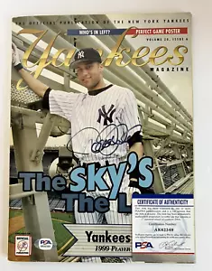 DEREK JETER AUTOGRAPHED YANKEES MAGAZINE COVER SIGNED PSA DNA AUTHENTICATED - Picture 1 of 5