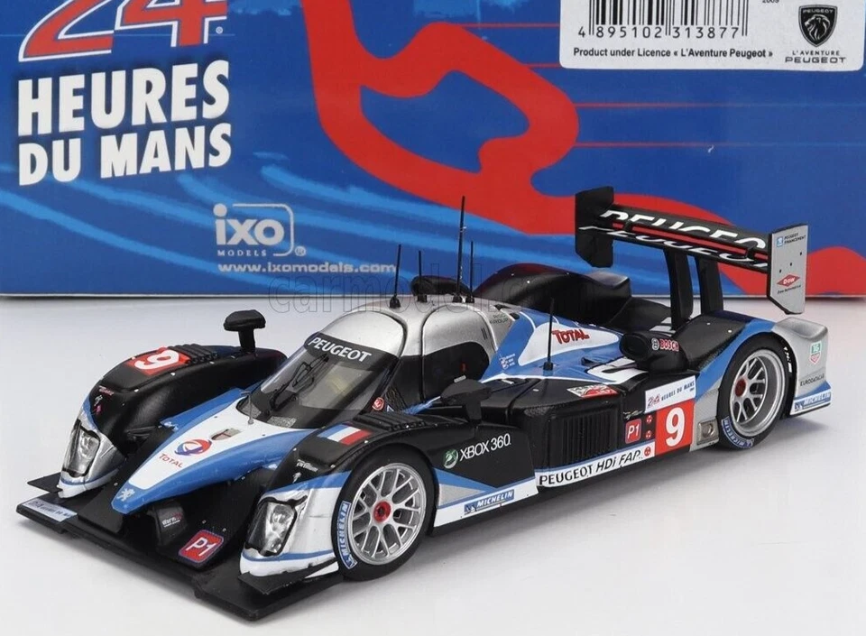 IXO 1/43 PEUGEOT 908 HDI-FAP #9 WINNER LE MANS 2009 GENE/WURZ/BRABHAM LM2009 - Image 1 of 1