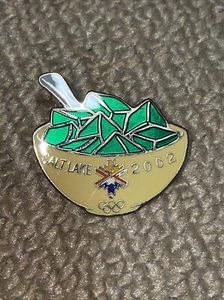 2002 SALT LAKE CITY OLYMPIC "THE" ORIGINAL GREEN JELLO PIN - Picture 1 of 2