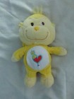 2003 Care Bears Cousins Playful Heart Monkey Yellow Plush Stuffed Animal 10"