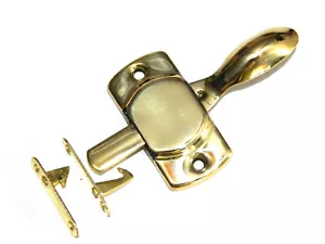 Hoosier Cabinet Hardware Latch Bright Brass - Picture 1 of 9