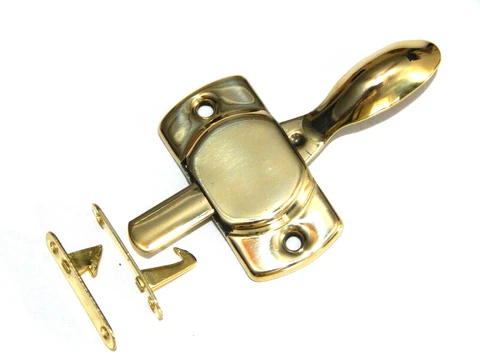 Hoosier Cabinet Hardware Latch Bright Brass Cover