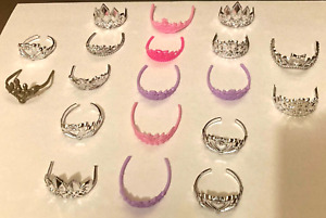 19 DOLL CROWNS - FIT ANY BARBIE DOLL OR OTHER 11" DOLLS