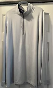 Roundtree & Yorke Performance Mens LS Zip Up Shirt Size XXL New Retail $69.50 - Picture 1 of 3