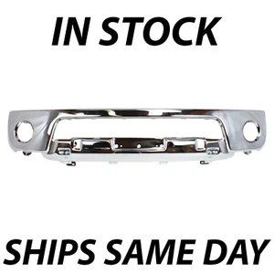 NEW Chrome Steel Front Bumper Fascia for 2005-2008 Nissan Frontier w/ Fog 05-08 - Picture 1 of 9
