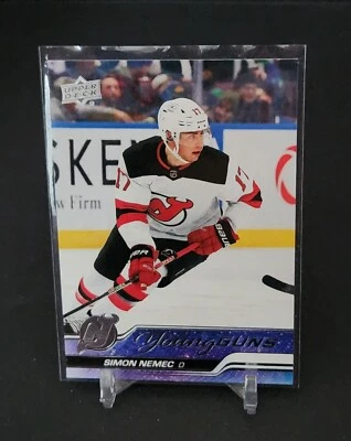 2023-24 UD Extended Series Young Guns Simon Nemec RC #727 YG - NEW JERSEY DEVILS - Image 1 of 2