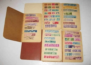 5 Books APPROX 800-900 Uncancelled Gummed VINTAGE 1940-1960s US Postage Stamps - Picture 1 of 9