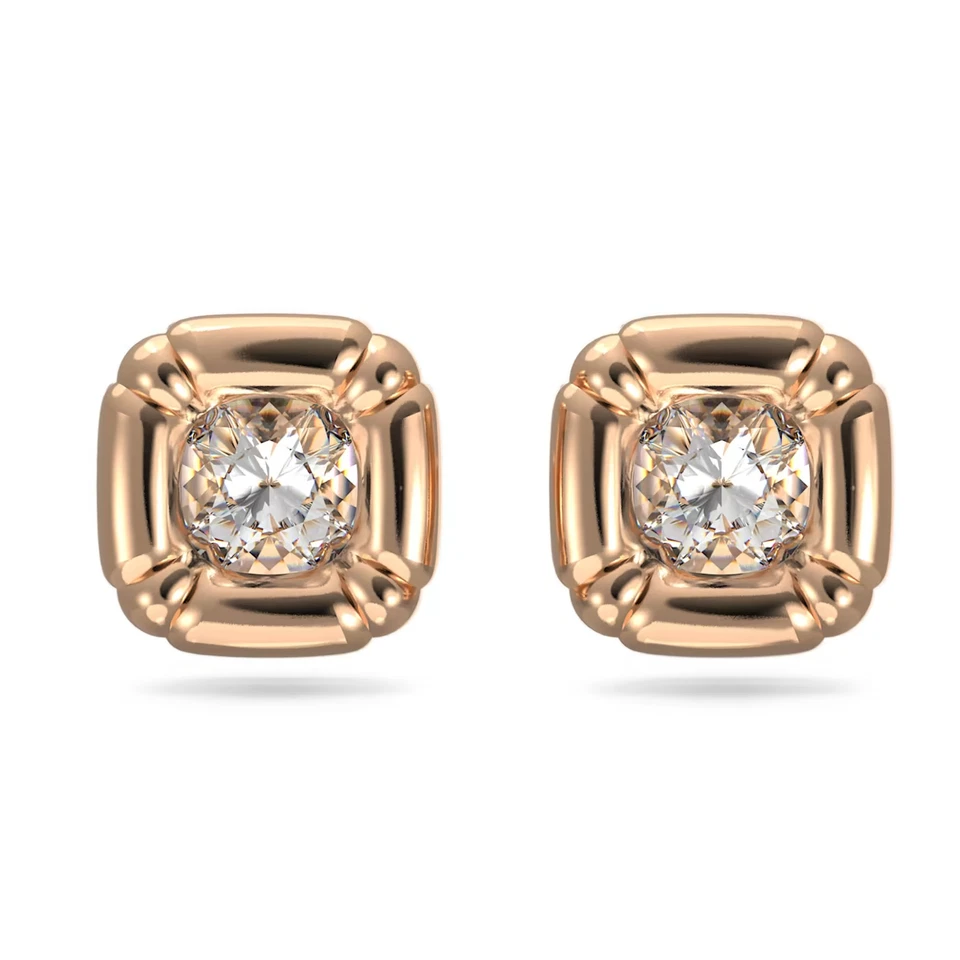 Swarovski Dulcis Stud Earrings Pierced Rose Gold Tone #5617910