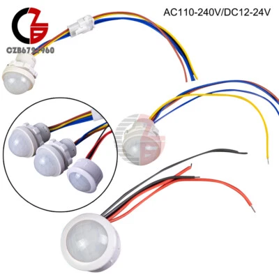 AC110V-240V LED PIR Infrared Motion Detection Auto Sensor Light Switch Lamp 120° - Image 1 of 4