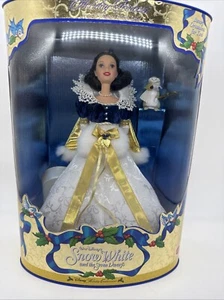 Muñeca Barbie Blancanieves Vacaciones Navidad Disney Princesa Coleccionista Mattel NRFB - Imagen 1 de 14