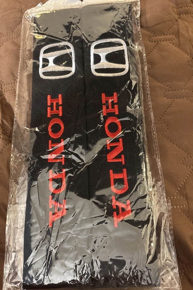 2 peças almofadas de assento de carro Honda novo preto e vermelho - Imagem 1 de 1