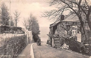 OLD COTTAGES NEWQUAY CORNWALL POSTCARD 1907 HARTNOLLS SERIES - Picture 1 of 2