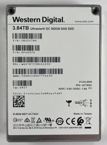 SSD SAS WD SS530 3,84 To 100 % état de santé 1DWPD (~4 To) - Photo 1/11