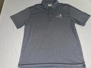 Linksoul Poloshirt Herren Large Blau Gestreift Kurzarm Golf Spyglass Hill GC - Bild 1 von 4
