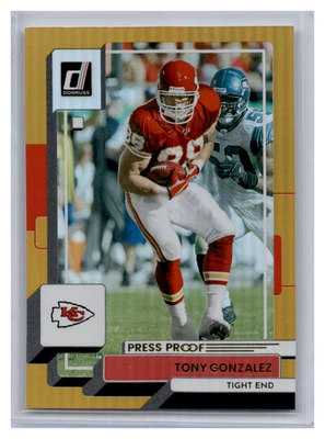 Panini Donruss #280 2022 Tony Gonzalez prueba de prensa premium Foto 1 de 2