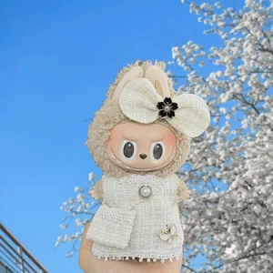17cm Mini Doll Clothes Set Plaid Skirt Black Dress Outfit Cute Accessories Gift - Picture 1 of 27